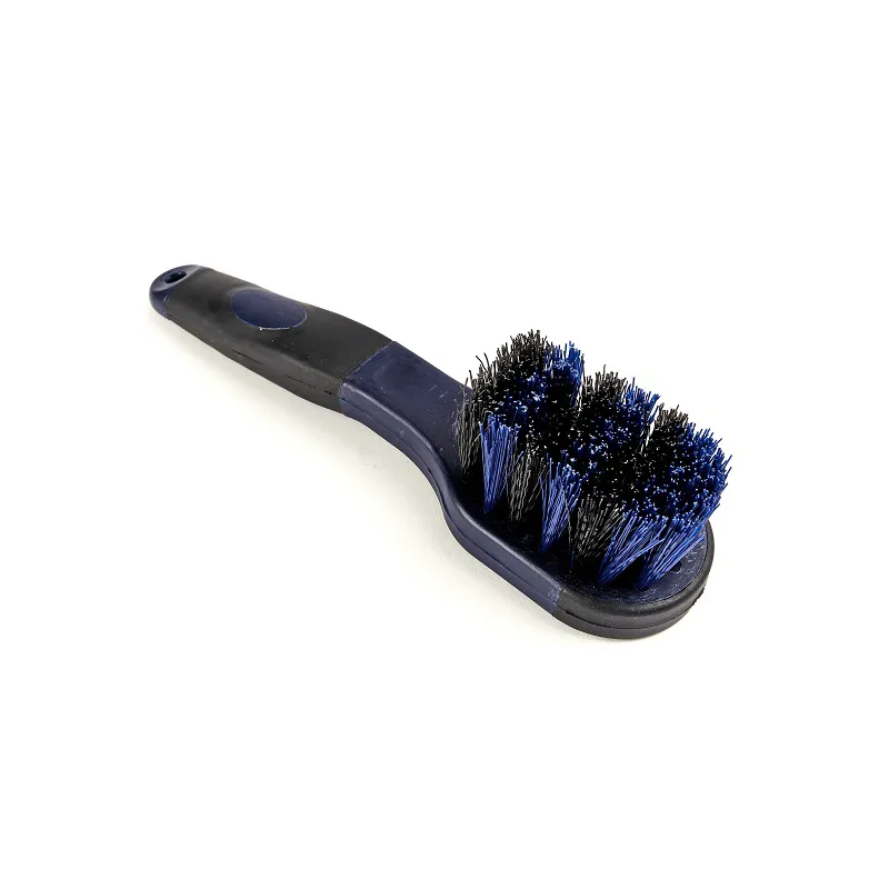 Shires EZI-GROOM Grip Bucket Brush in Navy-1